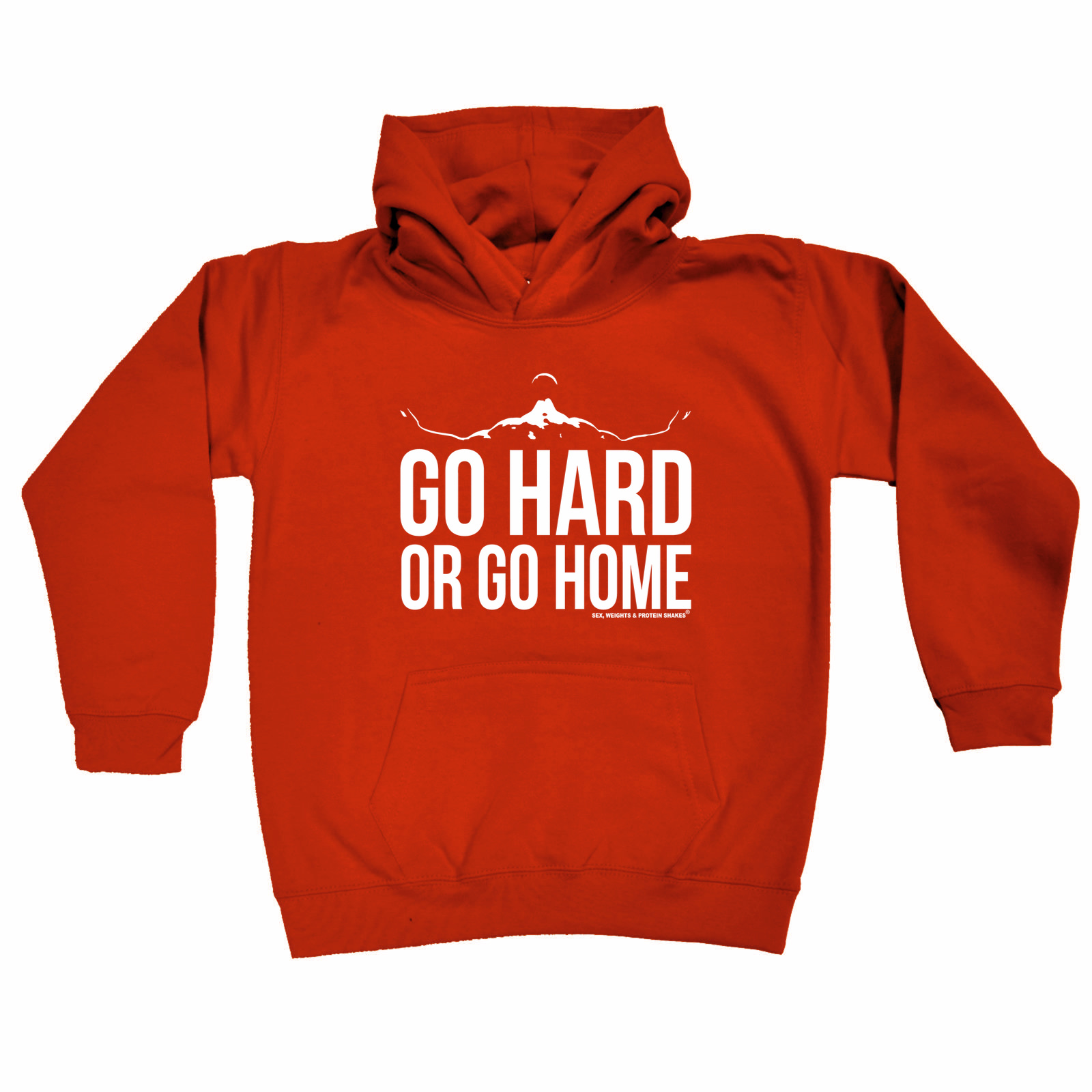 Gym Go Hard Or Go Home - Funny Novelty Kids Children Hoodie - Picture 1 of 1