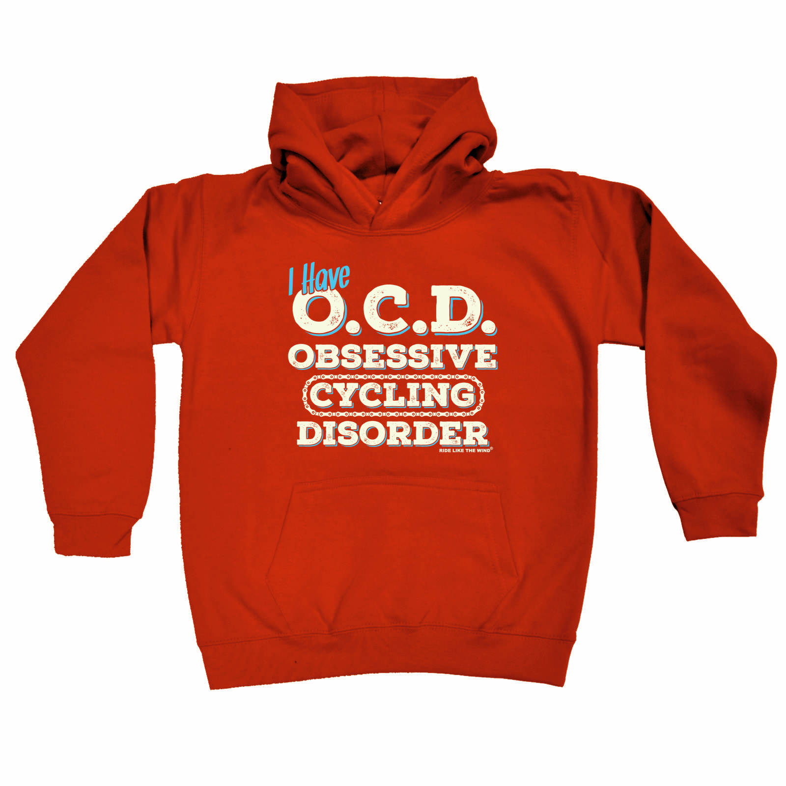 I Have Ocd Obsessive Cycling Disorder - Funny Novelty Kids Children Hoodie - Picture 1 of 1